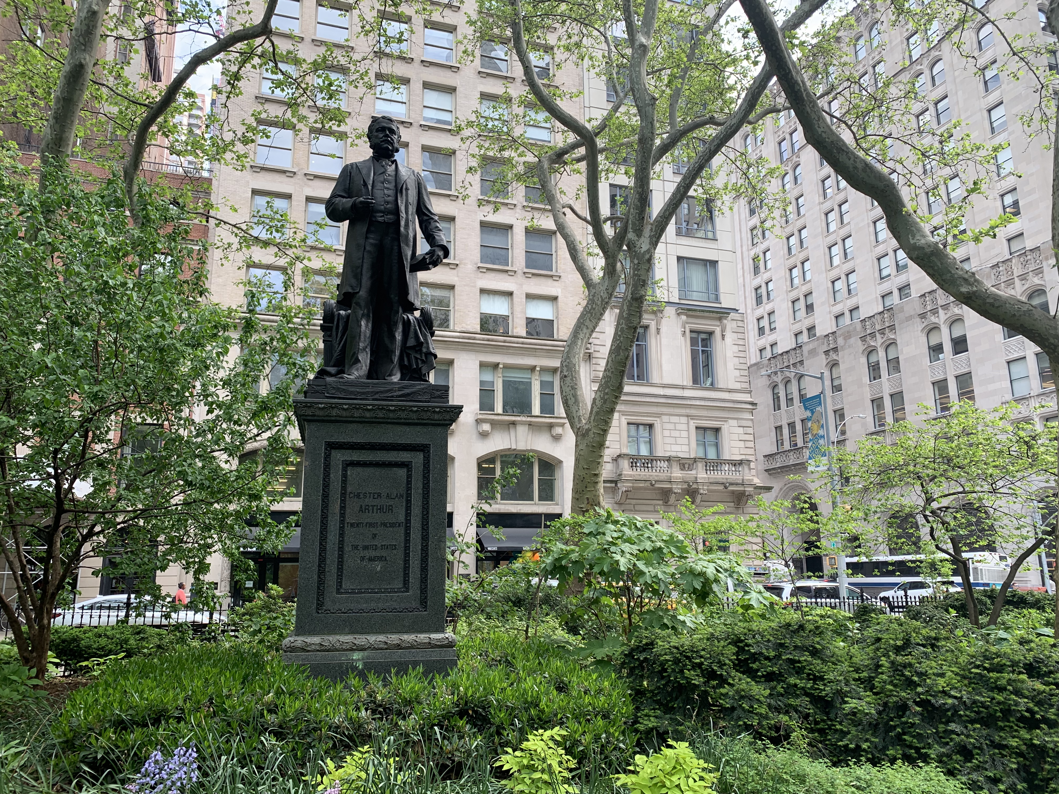 Chester A. Arthur in Madison Square Park