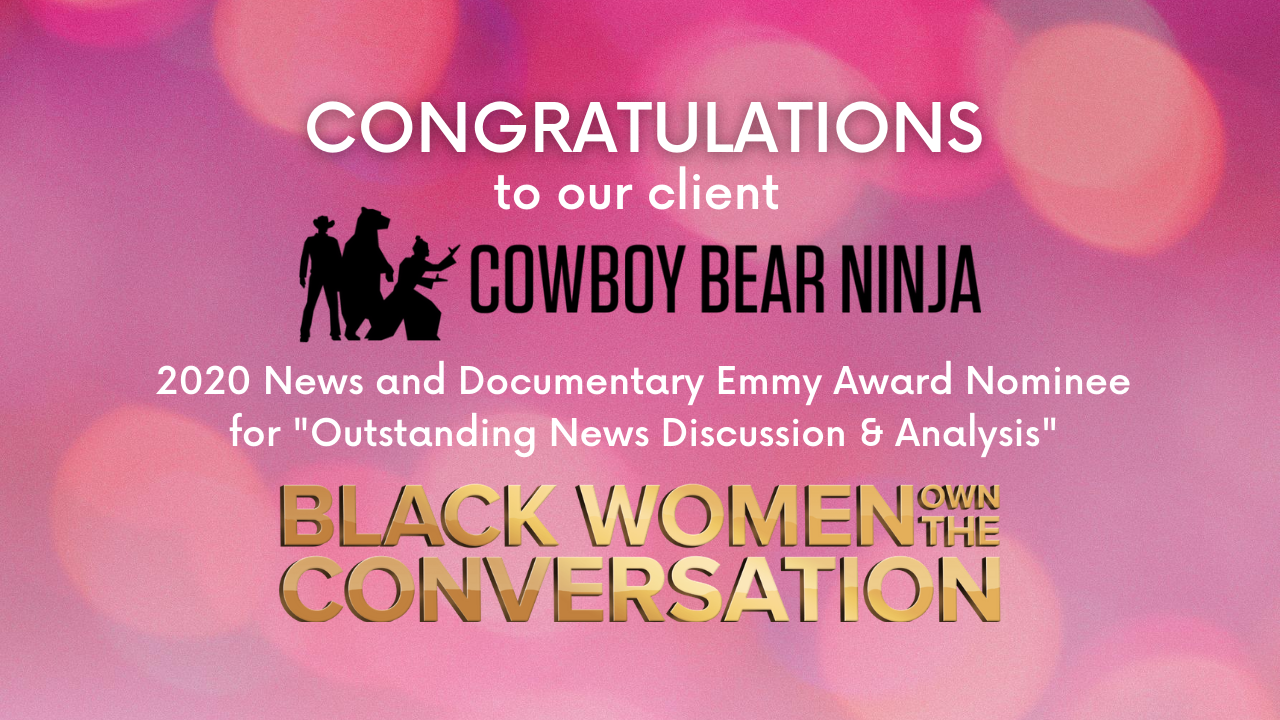 Congratulations to RPJ Client Cowboy Bear Ninja on Emmy Nomination