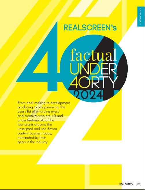 Congratulations to RPJ Counsel Daniel Ain on Being Selected for the Realscreen Factual Under 40 List!
