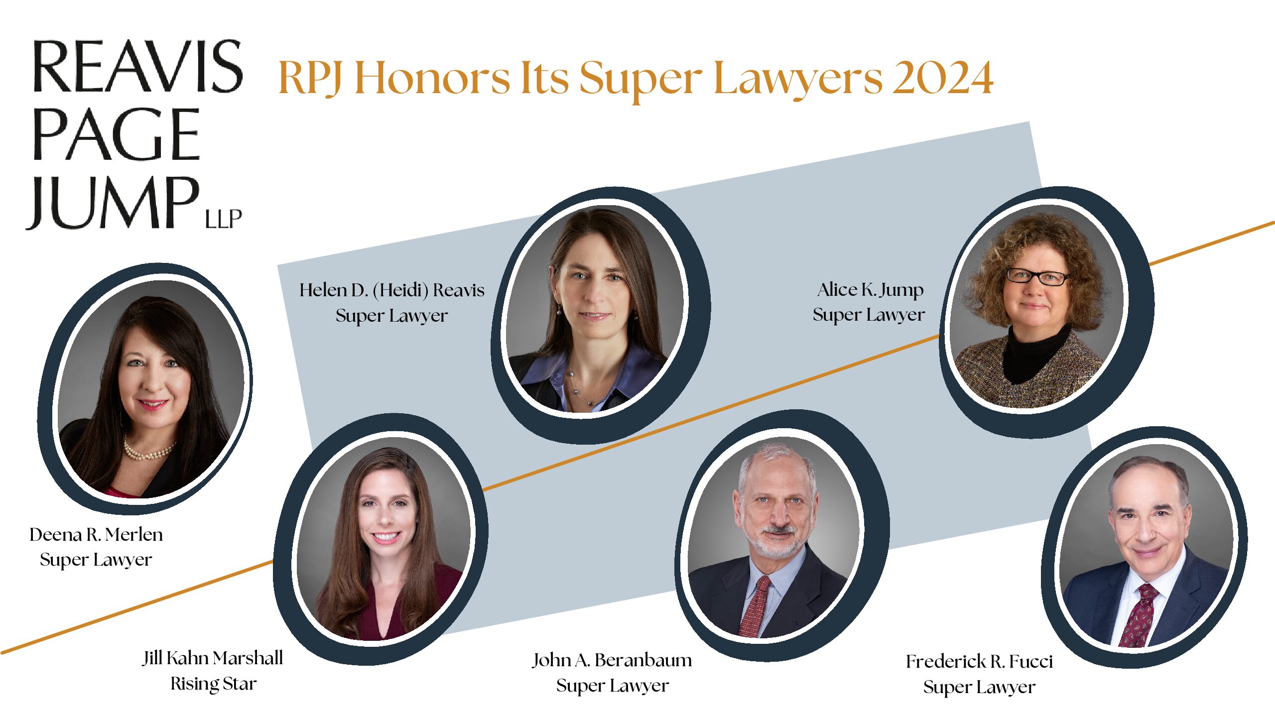 Helen D. (“Heidi”) Reavis, Alice K. Jump, Deena R. Merlen, Jill Kahn Marshall, Frederick R. Fucci, and John A. Beranbaum Honored by Super Lawyers Selection