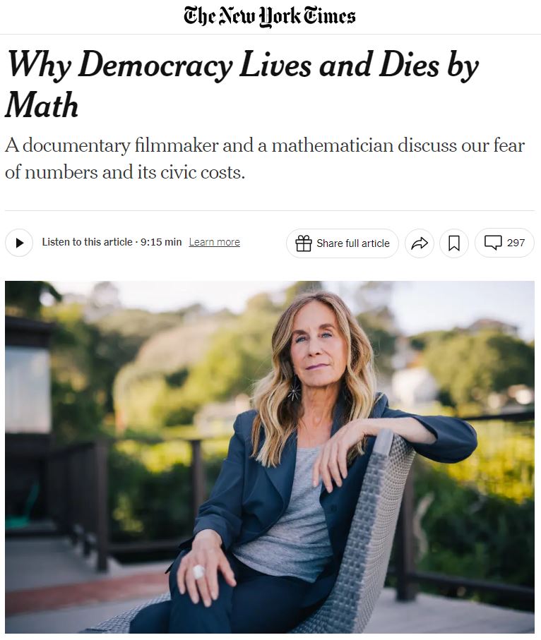 Congratulations to RPJ client Vicki Abeles on her New York Times article celebrating her impactful documentary “Counted Out!”